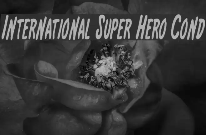 International Super Hero Cond Font examples