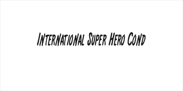 International Super Hero Cond Logo
