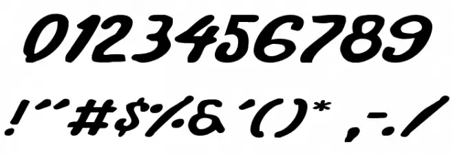 International Super Hero Exp Font OTHER CHARS