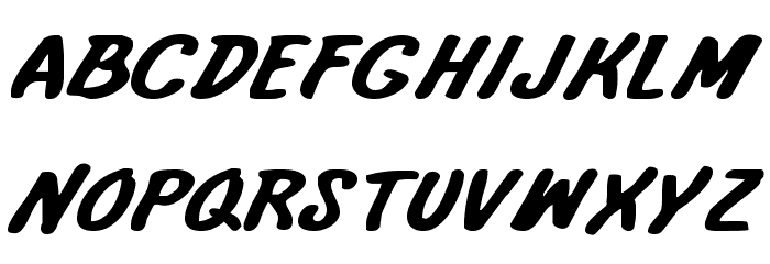 International Super Hero Exp Font LOWERCASE