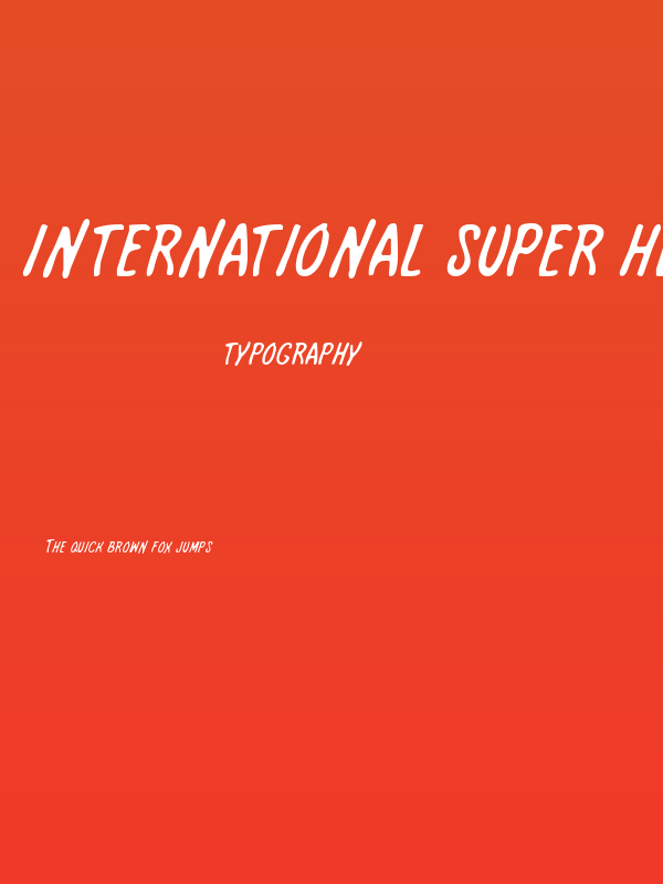 International Super Hero Light Poster