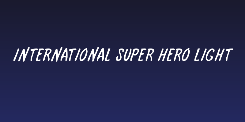International Super Hero Light Social Header