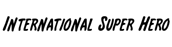 International Super Hero Font