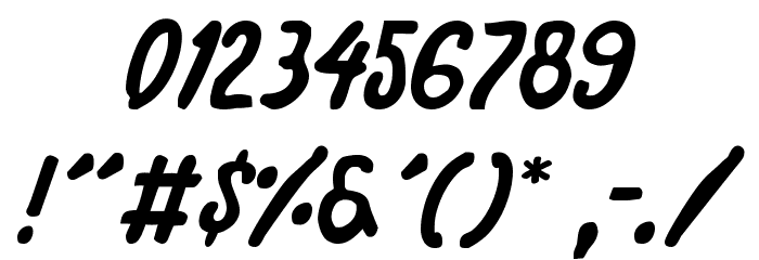 International Super Hero Font OTHER CHARS