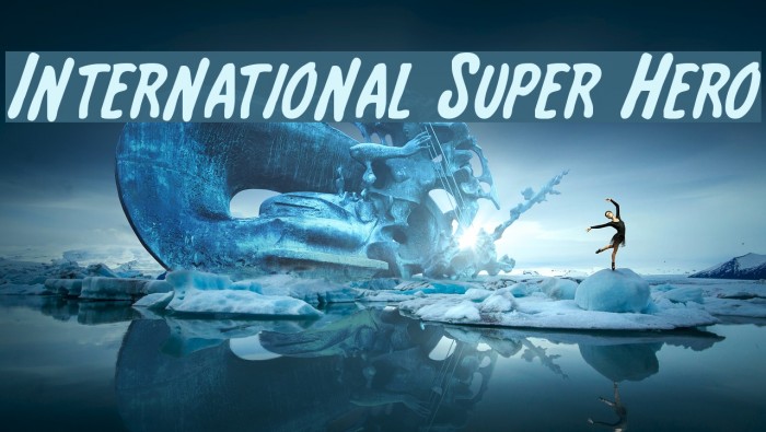International Super Hero Font examples