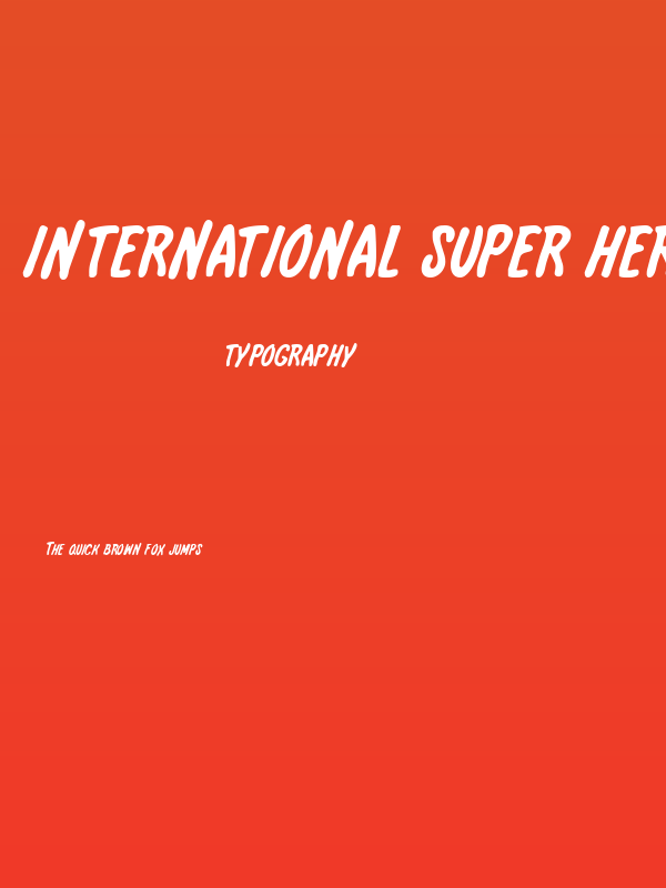 International Super Hero Poster