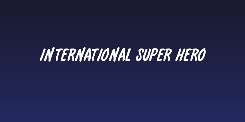 International Super Hero Social Header