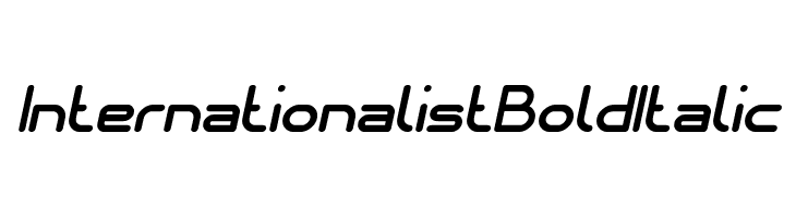 Internationalist Bold Italic  フリーフォントのダウンロード