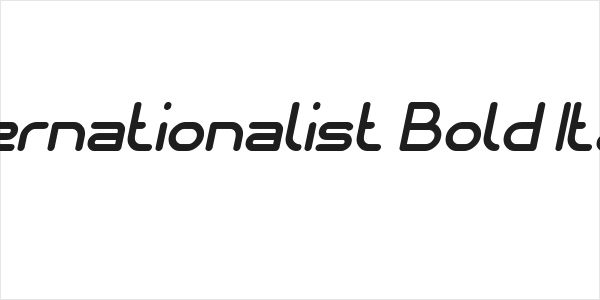 Internationalist Bold Italic Logo