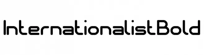 Internationalist Bold  les polices de caractères gratuit tlcharger