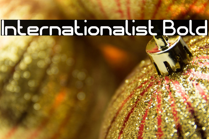 Internationalist Bold Example 2