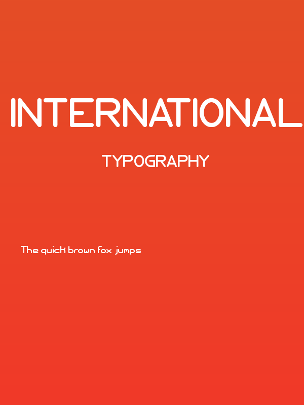 Internationalist Bold Poster