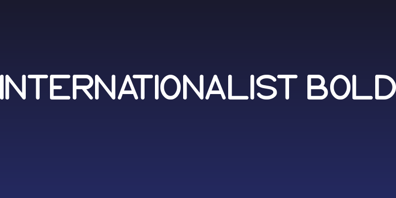 Internationalist Bold Social Header