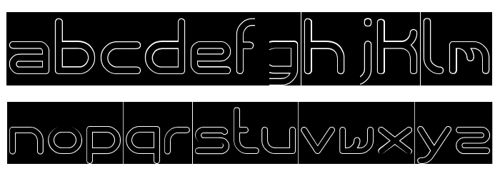 Internationalist-Hollow-Inverse Font LOWERCASE