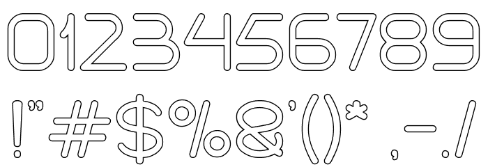 Internationalist-Hollow Font OTHER CHARS