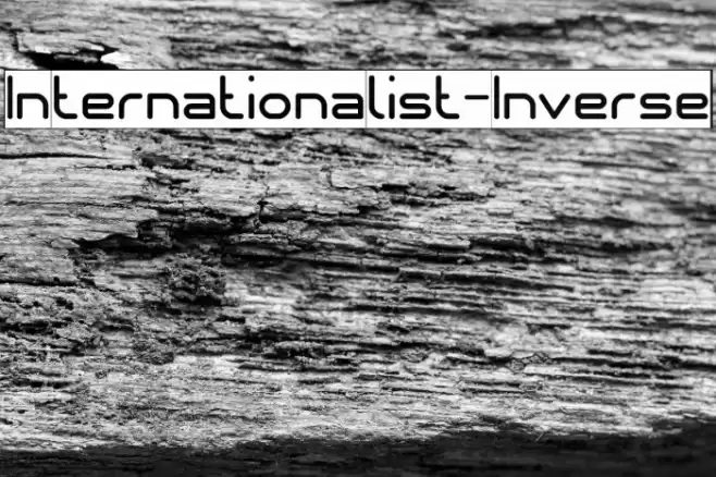 Internationalist-Inverse Font examples