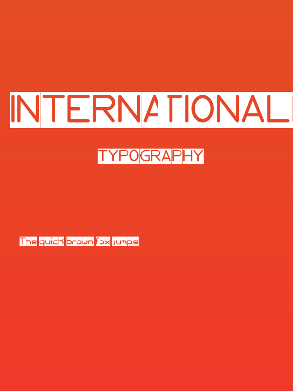 Internationalist-Inverse Poster