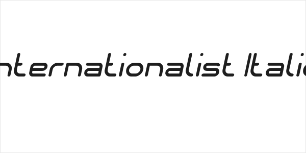 Internationalist Italic Logo