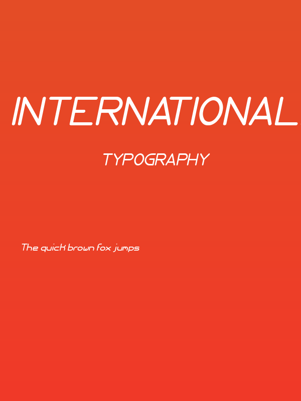 Internationalist Italic Poster