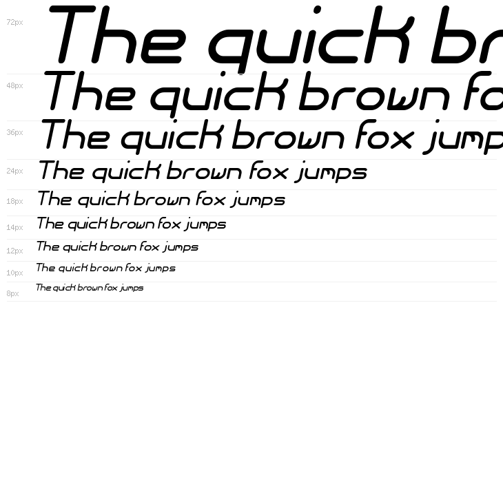 Internationalist Italic Waterfall