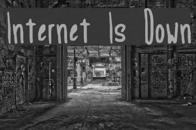 Internet Is Down Font examples