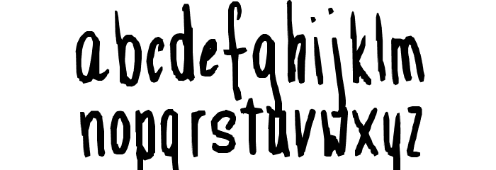 Internet Is Down Font LOWERCASE