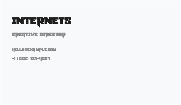 Internets Business Card