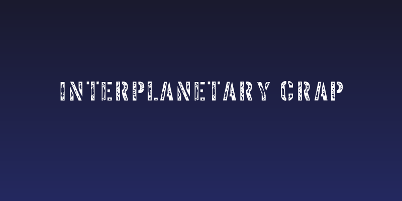 Interplanetary Crap Social Header