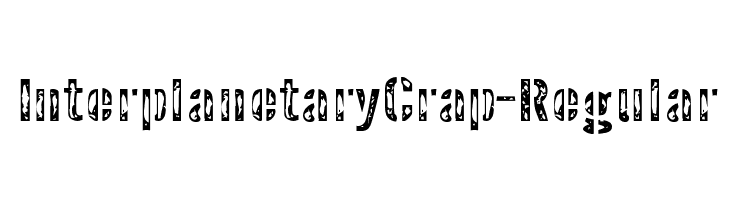 InterplanetaryCrap-Regular  免费字体下载