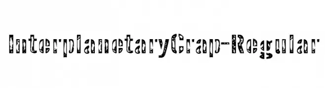 InterplanetaryCrap-Regular  Скачать бесплатные шрифты