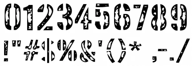 InterplanetaryCrap-Regular Font OTHER CHARS