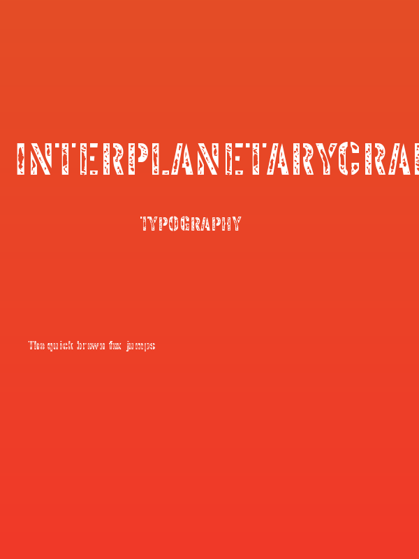 InterplanetaryCrap-Regular Poster