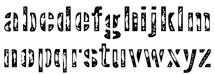 InterplanetaryCrap-Regular Font LOWERCASE