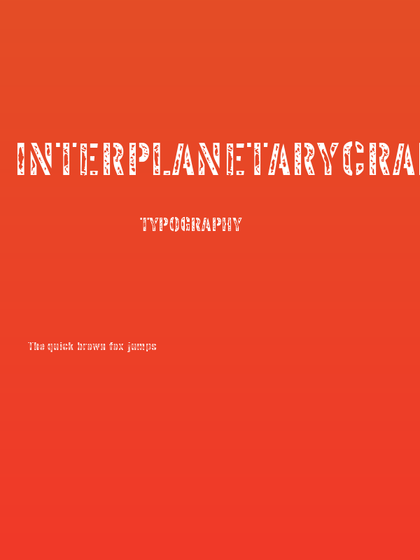 InterplanetaryCrap-Regular Poster