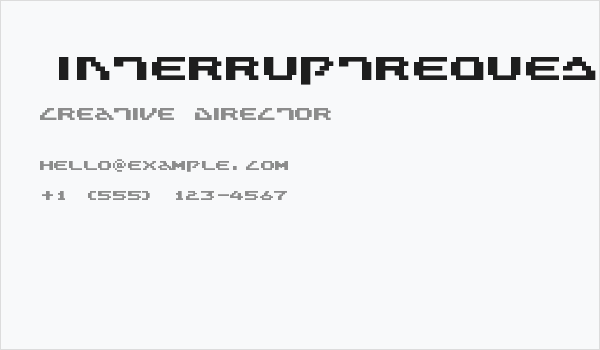 InterruptRequested Business Card