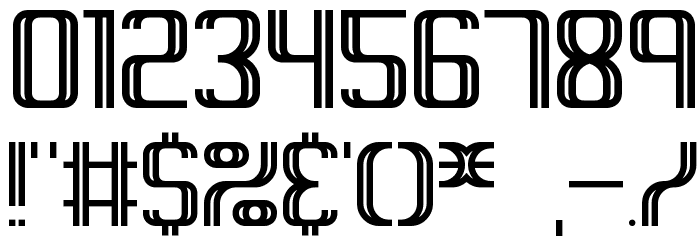 Intersect BRK Font OTHER CHARS