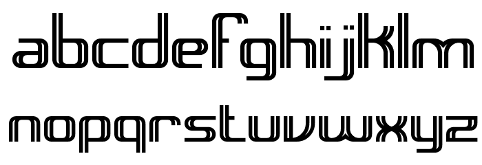Intersect BRK Font LOWERCASE