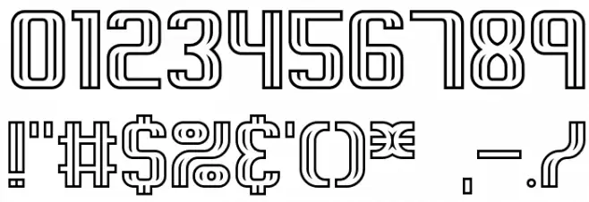 Intersect C BRK Font OTHER CHARS