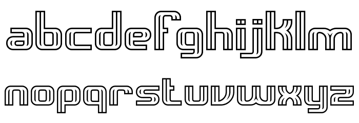 Intersect C BRK Font LOWERCASE