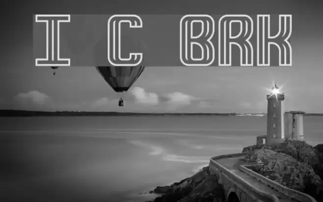 Intersect C BRK Font examples