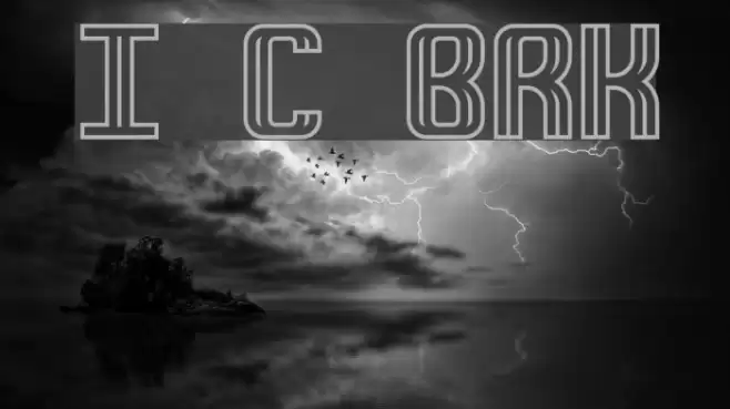 Intersect C BRK Font examples