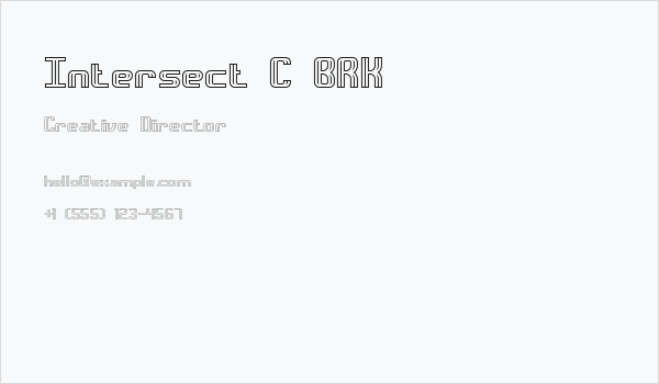 Intersect C BRK Business Card