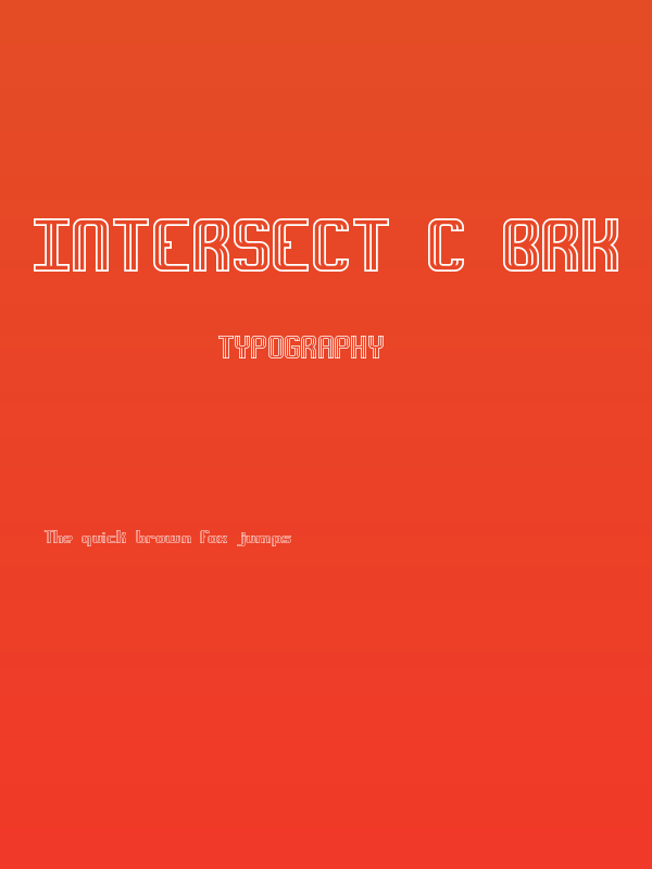 Intersect C BRK Poster