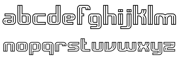 Intersect C BRK Font LOWERCASE