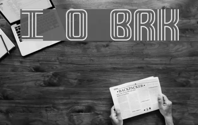 Intersect O BRK Schriftart examples