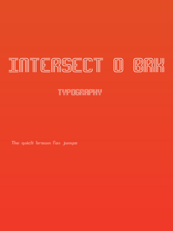 Intersect O BRK Poster