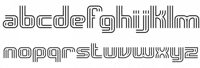 Intersect O BRK Schriftart Kleinbuchstaben