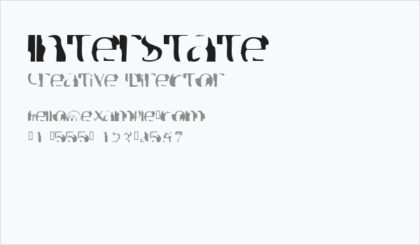 Interstate Business Card