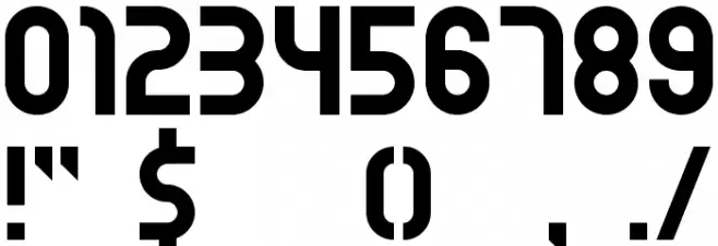 Interstatic Font OTHER CHARS