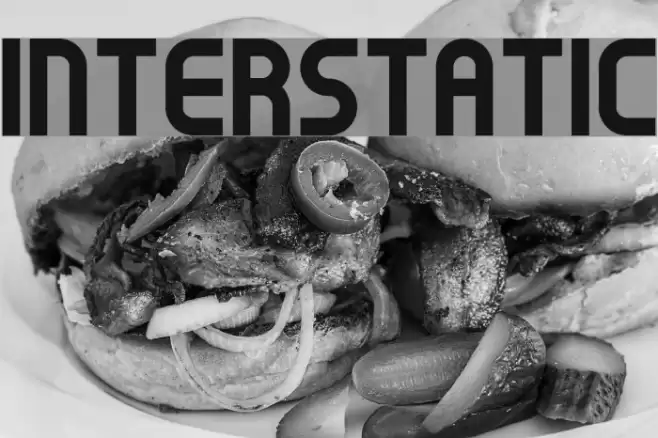 Interstatic Font examples